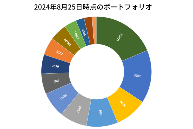 2024年8月25日時点のポートフォリオ