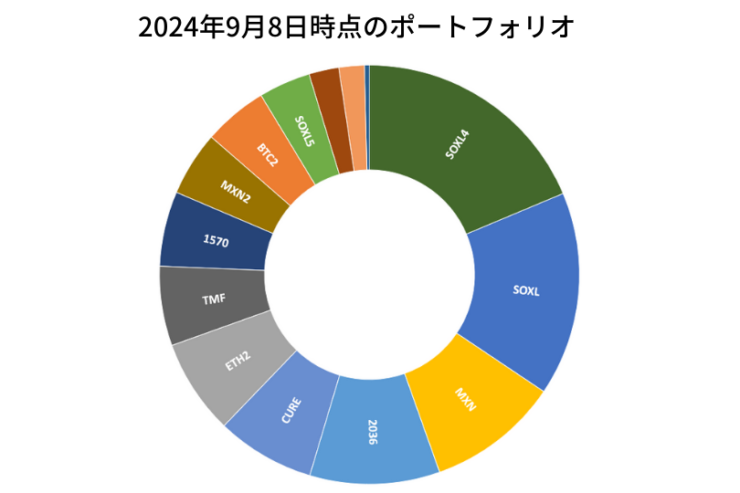 2024年9月8日時点のポートフォリオ