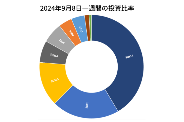 2024年9月8日までの一週間の投資比率