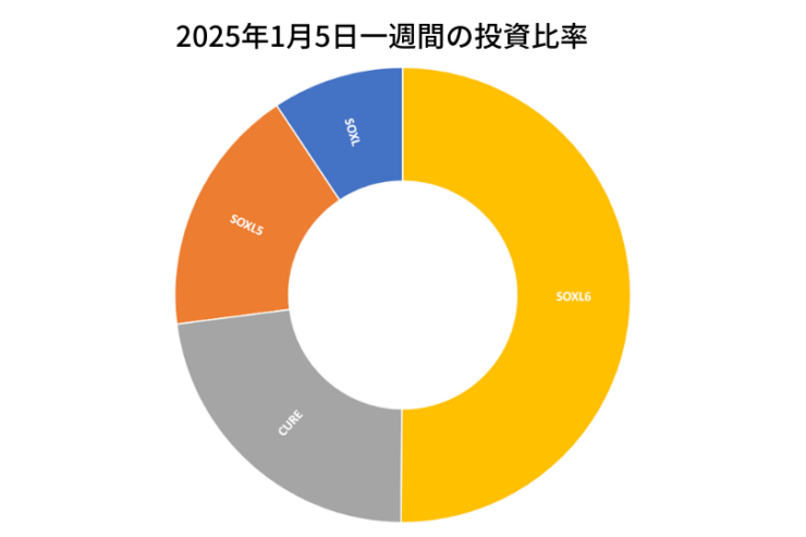 2025年1月5日までの一週間の投資比率