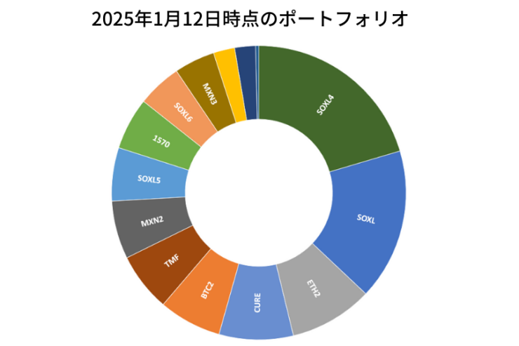 2025年1月12日時点のポートフォリオ