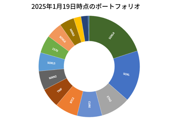 2025年1月19日時点のポートフォリオ