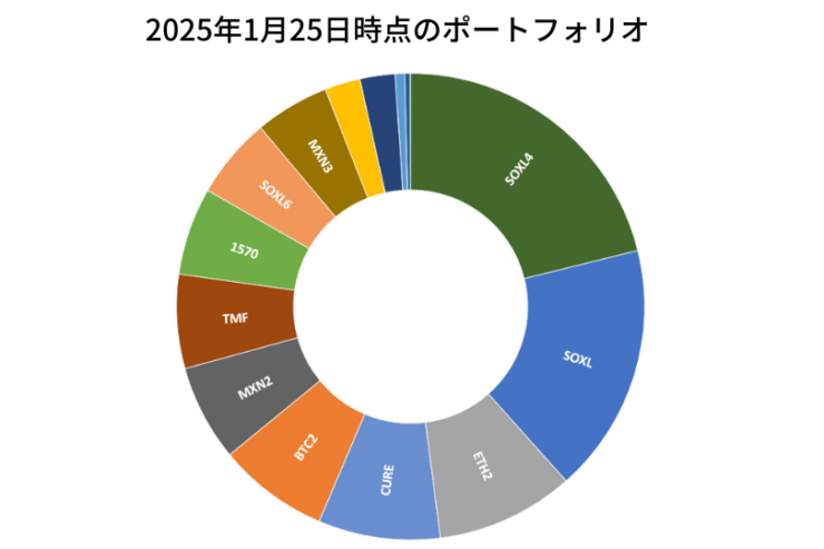 2025年1月25日時点のポートフォリオ