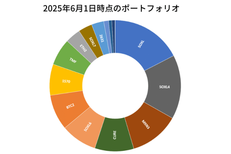 2025年6月1日時点のポートフォリオ