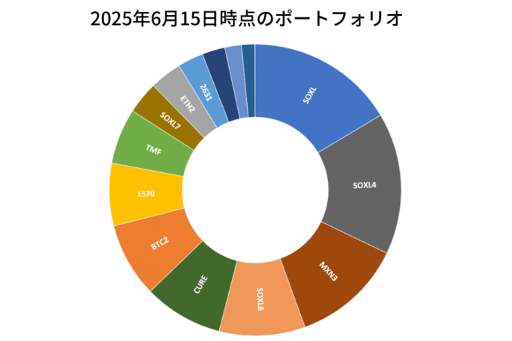 2025年6月15日時点のポートフォリオ