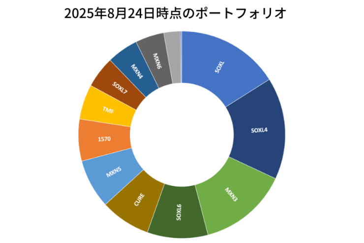 2025年8月24日時点のポートフォリオ
